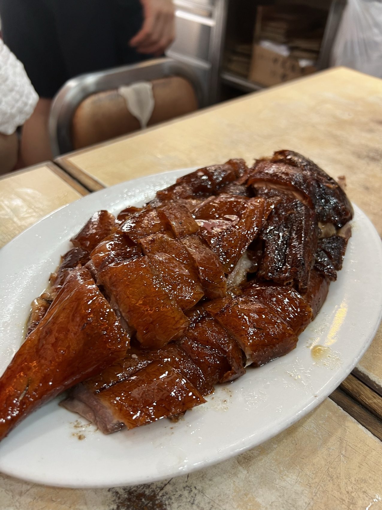 Yat Lok roasted goose and rice dish