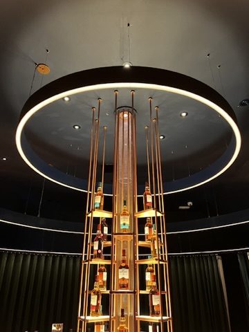 Whisky display room in the Cairngorms