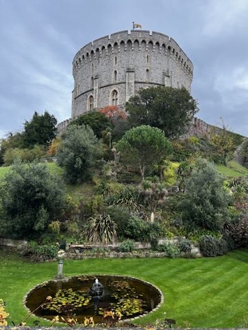Windsor Castle Round Tower from the garden